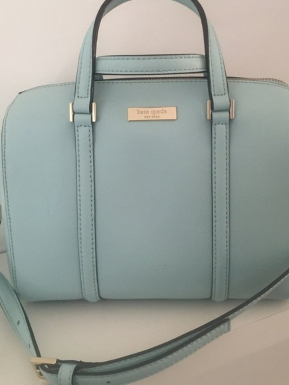 Kate Spade Newbury Lane Mini Cassie Bag Light Blue Satchel